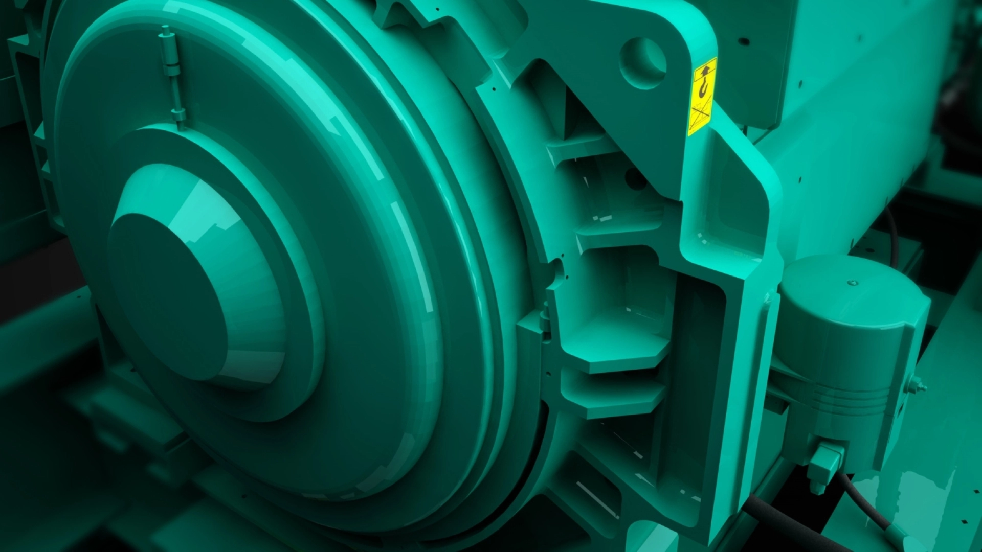 Cummins industrial diesel generator sets inside a power generation facility